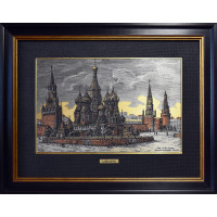 Красная площадь. Москва. цветная 42x55